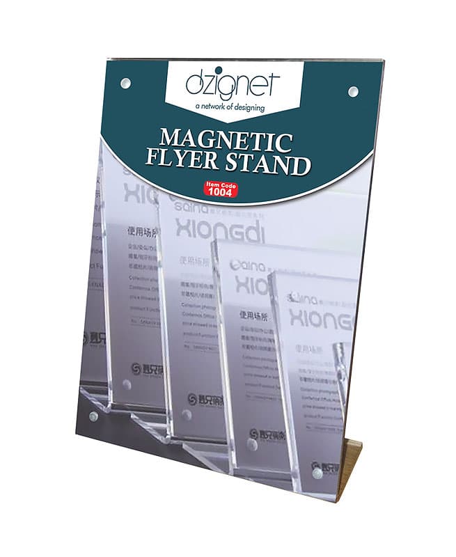 L-Type Strong Magnetic Sign / Display Stand Holder (A5)