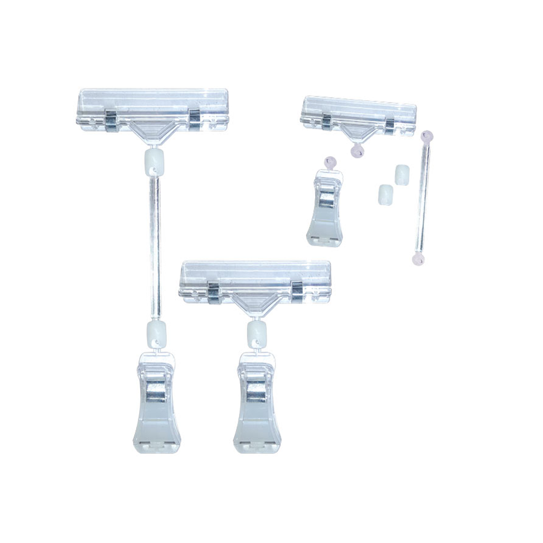 Rotatable Sign Memo Card Paper Display Holder Clip