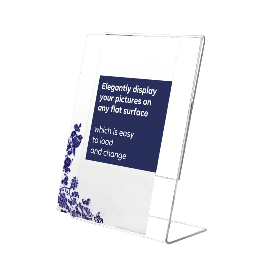 Vertical Standing Acrylic Display Sign Holder (A4)
