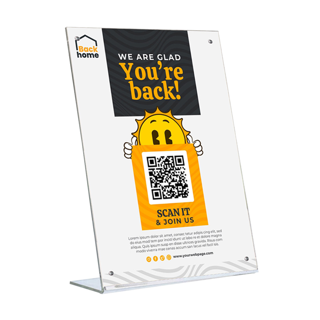 L Shape Strong Magnetic Sign Display Stand Holder