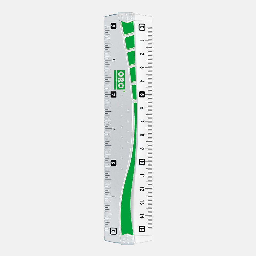 ORO 6 Inch Plastic Ruler