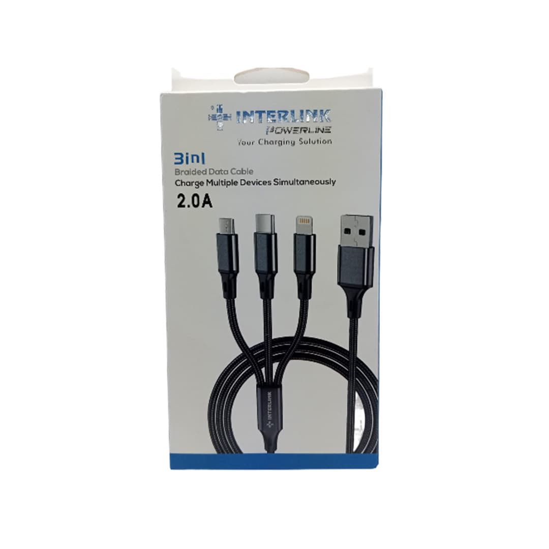 PowerLine 3-in-1 Data Cable