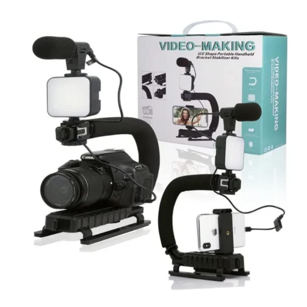AY-49U U-Shaped Video Making Handheld Stabilizer Kit