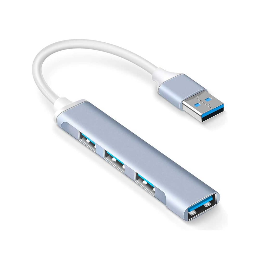 4 Port USB 3.0 Ultra Slim Portable Hub Aluminum Alloy