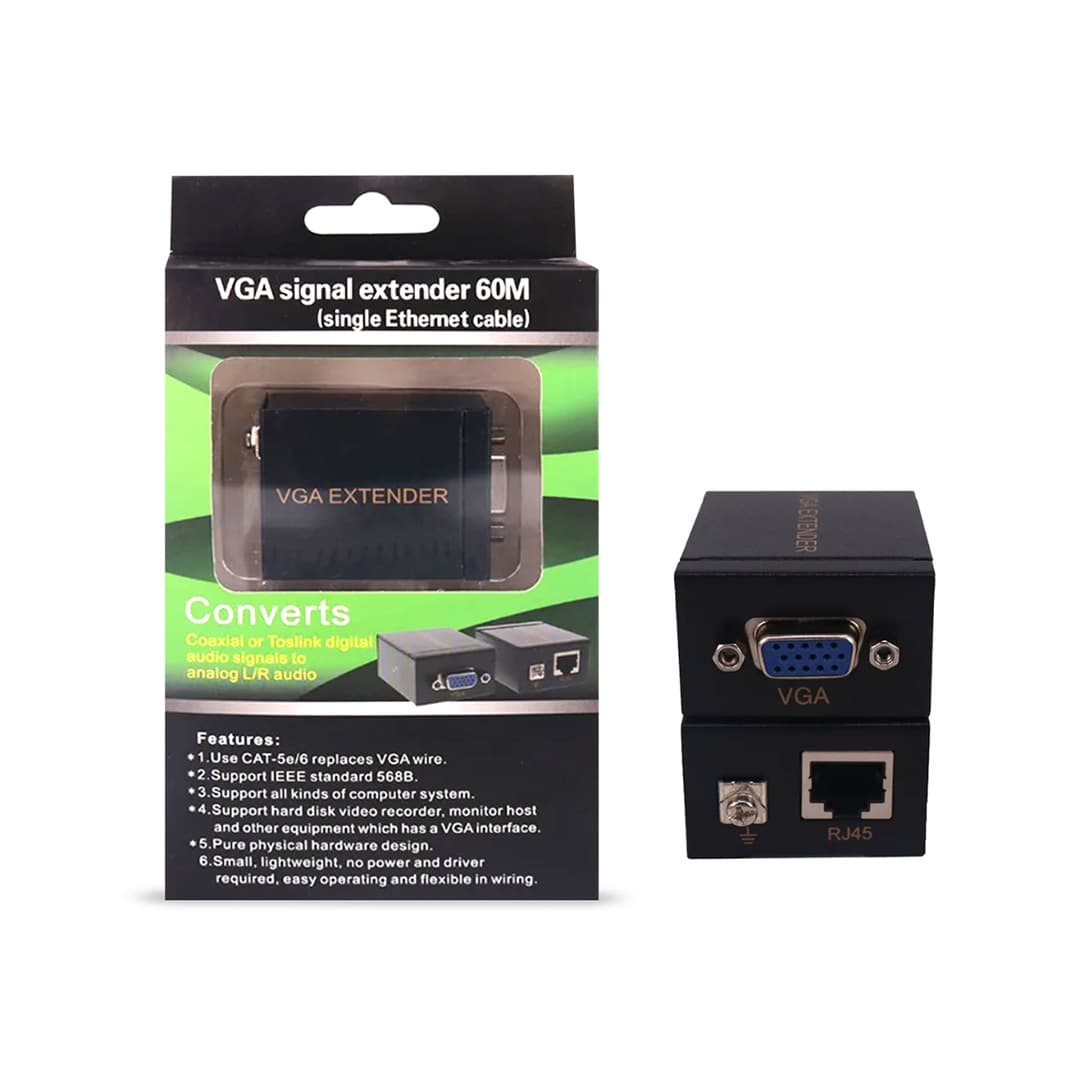 VGA 60M Range Extender Single LAN