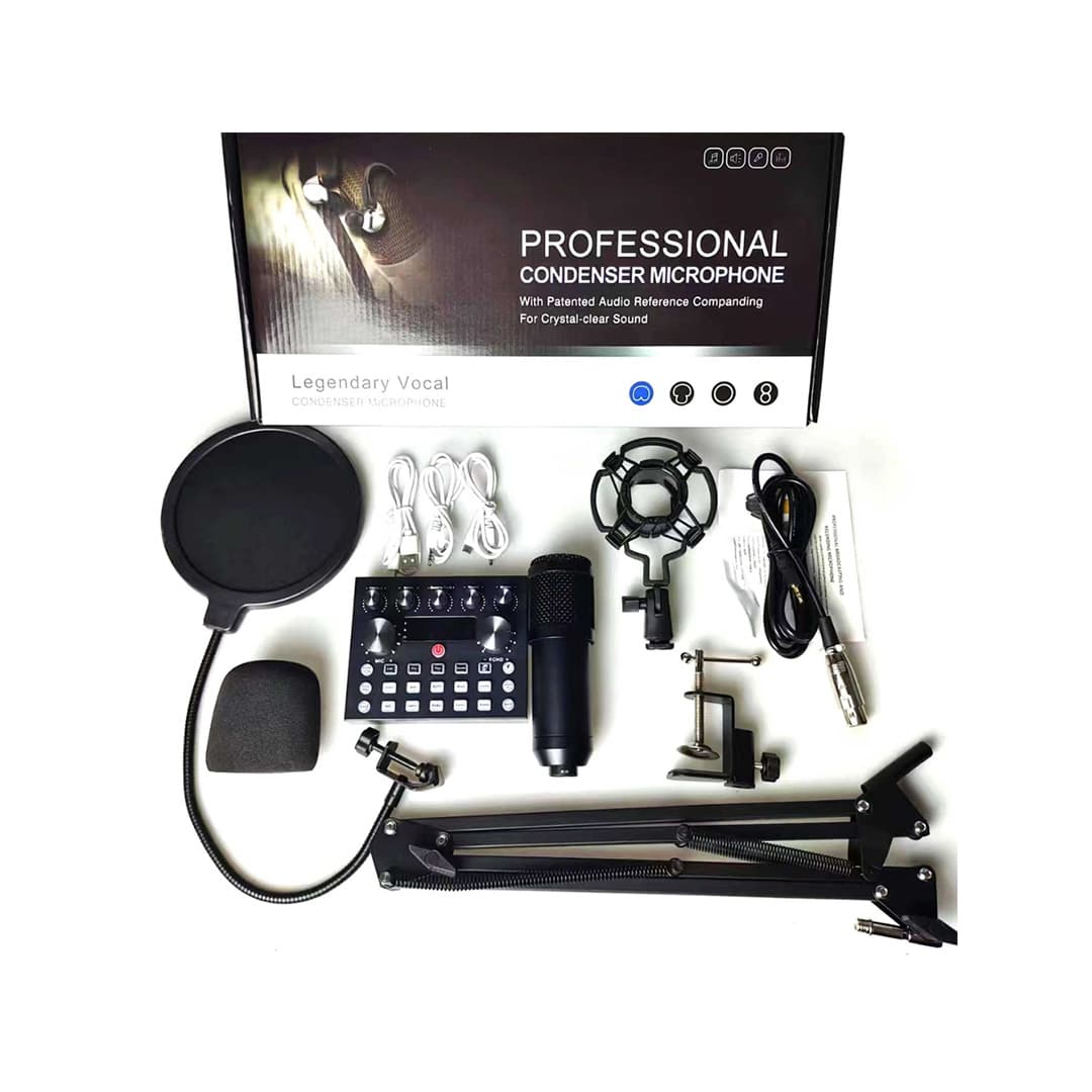 V10 BM-800 Podcast Microphone Set