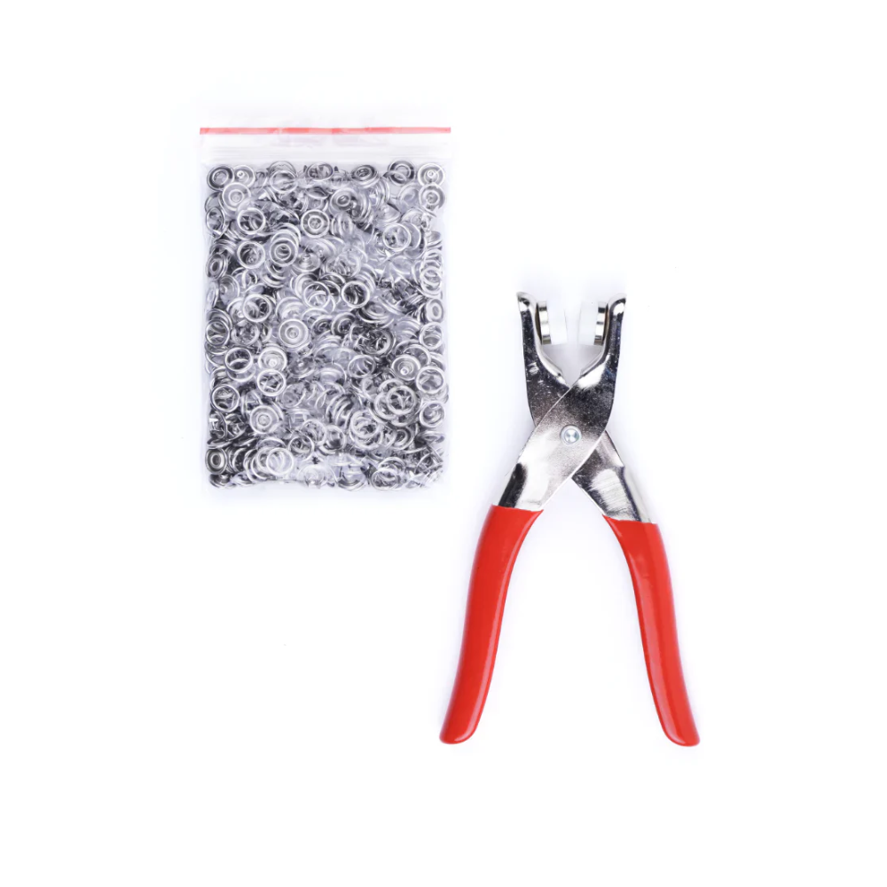 50-Piece Button Snap Fastener Tool Kit with Plier