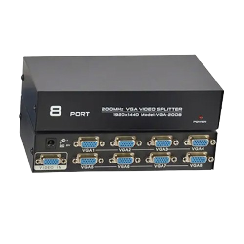 VGA Splitter 8 Port 200 MHz - High-Performance Display Adapter